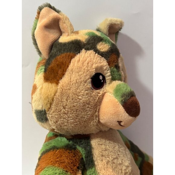 Great Wolf Lodge Camouflage Wolf Plush By Build-A-Bear Workshop 16 Stuffed Anima - Picture 4 of 11